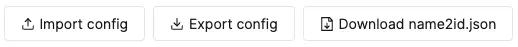 Config context import/export buttons