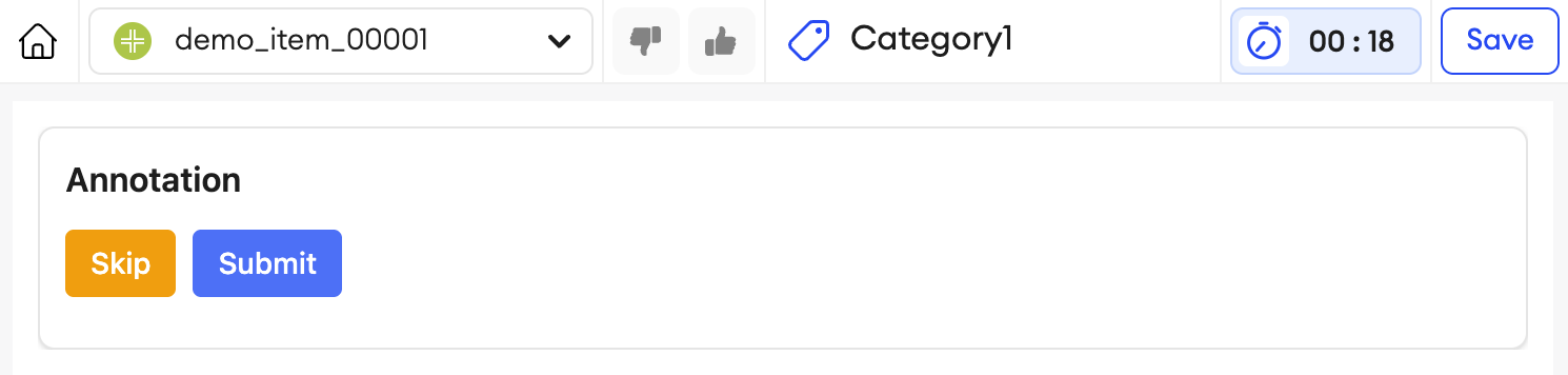 Regular Smart Workflow item showing Submit, Skip, and Return actions